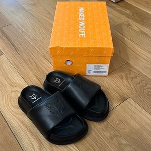 New naked wolfe velma sheep leather sandals